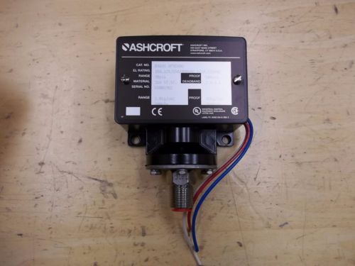 Ashcroft B464S XFSC406 Pressure Switch 0-30 PSI Set Point - 500PSI Max Operating