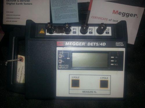MEGGER DET5/4d   calibrated earth tester