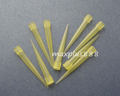 300pcs 100ul Ultra Micro Yellow pipette tips New