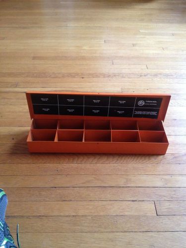 Vintage Metal Case for nut/bolt or hardware by Dyna w/10 compartments wall mount