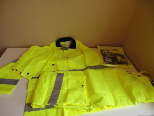 Custom Leathercraft R111X 2-Piece ANSI 3 Polyester Rain Suit , X-Large