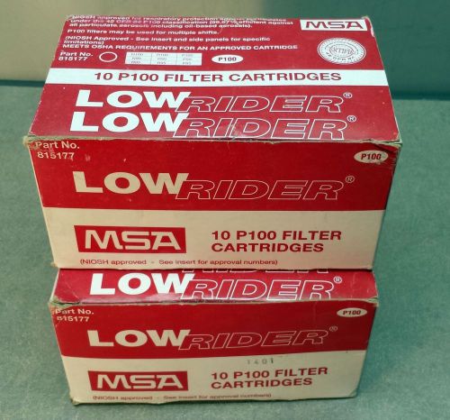 Lot of 16 Msa low rider 10 P100 filter cartridges 815177