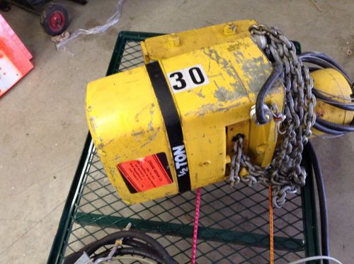 YALE TROLLY HOIST 1 1/2 TON WITH REMOTE