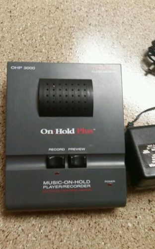 On-Hold Plus Music On Hold OHP 3000 Phone system Flash Music On Hold Unit w/PS