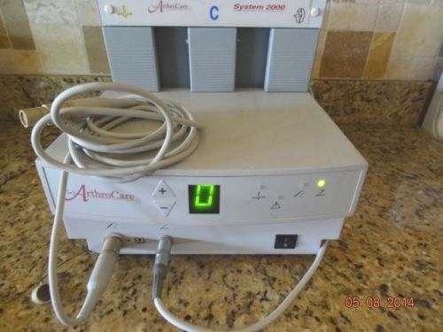 ARTHROCARE 2000,  FOOTSWITCH  &amp; CABLE,   FOR WAND, WAND NOT INCLUDED