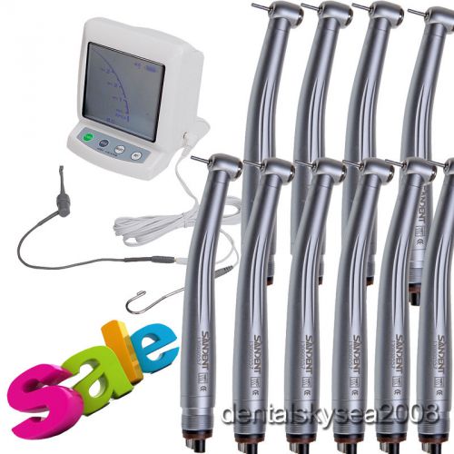 New Dental Endodontic Apex Locator Root Canal Finder + 10 high speed handpiece