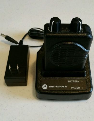 Motorola Minitor V Single Channel VHF Stored Voice A03KMS9238BC with Charger
