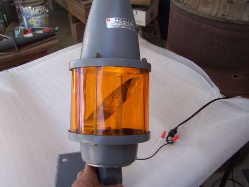 Amber rotating beacon light, wall mount for sale