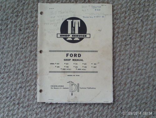 FORD TRACTOR SHOP MANUAL