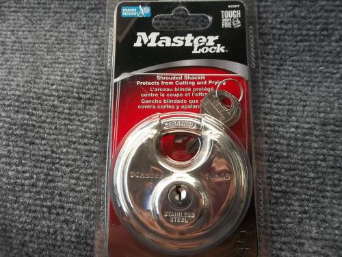 master lock padlock 40DPF round stainless steel BRAND NEW SEALED
