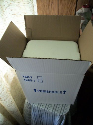 Styrofoam Insulated Shipping Cooler Container 10-7/8&#034;L x 8-7/8&#034;W x 11-1/2&#034; H