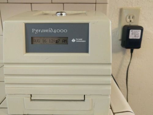 Pyramid PTR-4000 Employee Electronic Time Clock System Machine Payroll Recorder