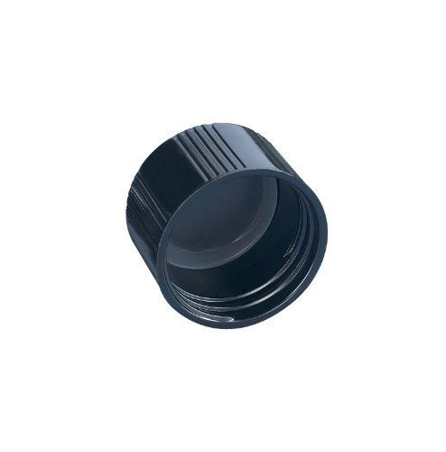 Kimble phenolic black screw cap with solid pe liners, cap size 38-400 (case of for sale
