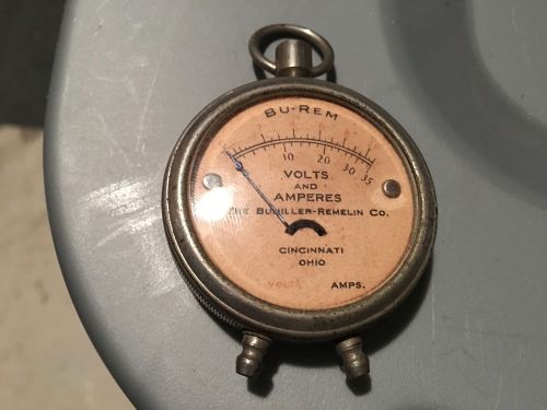 Vintage The Bumiller-Remelin Co. Measures Volts Amperes Cincinnati Ohio