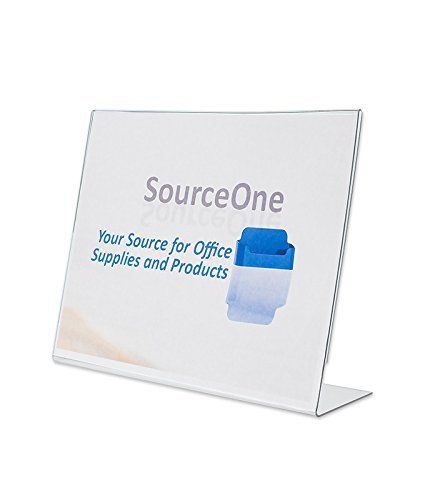 Source One Pack 8.5 X 11 Inches Slant Back Clear Acrylic Sign Holder Ad Frame