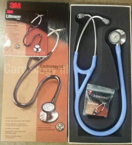 3m littmann cardiology iii stethoscope, 27&#034;, ceil blue tube #3146 for sale