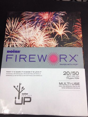 Boise Fireworx Bottle Rocket Blue Letter Size Paper 500 Sheets 20/50 8.5X11 New