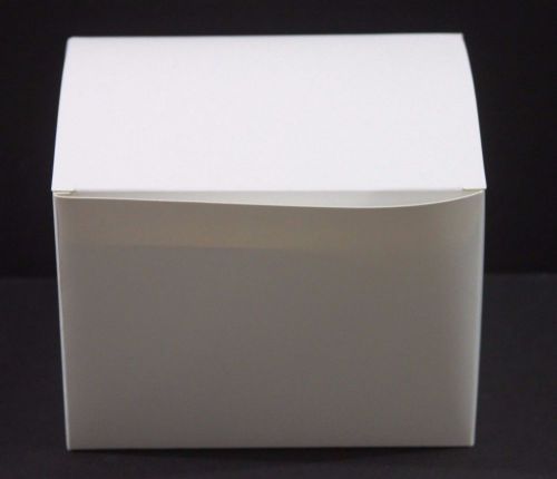 Lot of 100 6x4.5x4.5 Gift Retail Shipping Packaging boxes White light cardboard