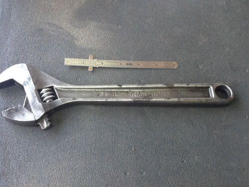 Armstrong 12&#034; adjustable wrench 34-412 - usa for sale