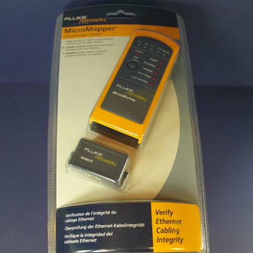 Fluke Networks MicroMapper LAN Wiremap Checker, Brand New