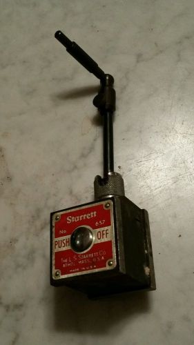STARRETT 657 Magnetic Base with Swivel Post Assembly USA