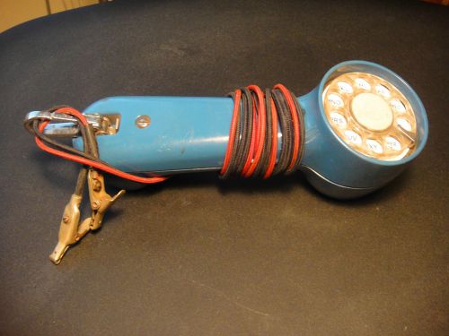 Vintage Bell System Western Electric blue Rotary Lineman Test Set / Line Tester
