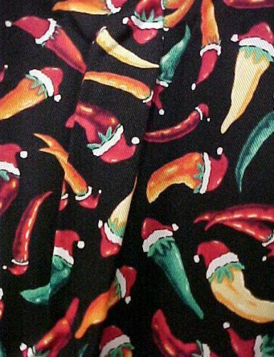 Chef Pants Chili Pepper Santa Hat Drawstring 100% Cotton Twill Unisex 3XL New