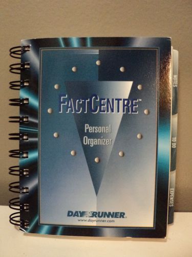 Day Runner FACT CENTRE Personal Organizer 5 1/2&#034; x 4&#034;