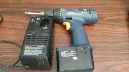 Bosch 3315 12V Cordless Drill/Driver, Battery, and Charger