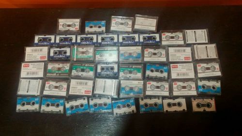Lot of 44 Microcassette Tapes Mixed Lot Good Condition