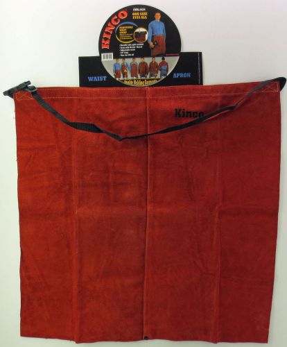 Kinco welder&#039;s leather waist apron adjustable strap 24&#034; x 24&#034; kevlar thread new for sale