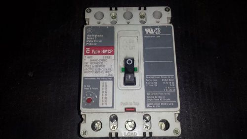 WESTINGHOUSE HMCP SER C BREAKER 7AMP 3 POLE 600VAC