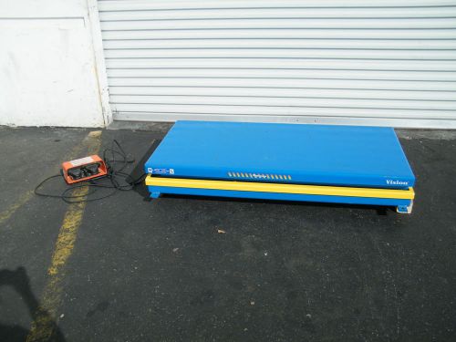 Bishamon hydraulic scissor lifting table 6500 lb 32&#034; x 62 1/2&#034; presto vestil
