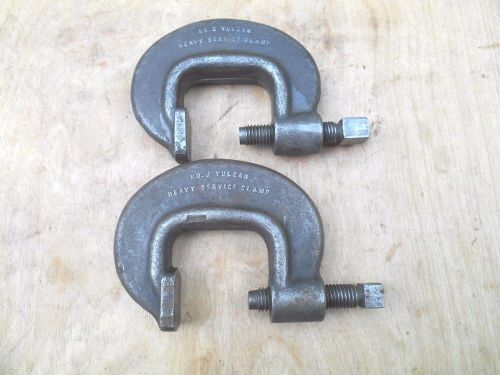 J H WILLIAMS VULCAN  NO. 2 HEAVY SERVICE C-CLAMP , LOT OF 2