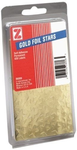 Advantus self adhesive gold foil stars, 440 labels (z06008) for sale