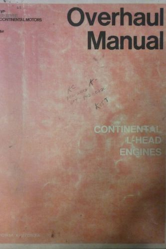 Continental l-head engine service repair manual forklift tractor generator weld for sale