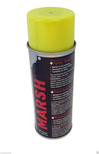 LOT OF 3 MARSH Stencil Ink, 14 fl oz Spray Can, Yellow (Net weight 11 fl oz),
