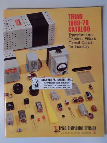 1969-70 Triad Catalog - Transformers Chokes Filters