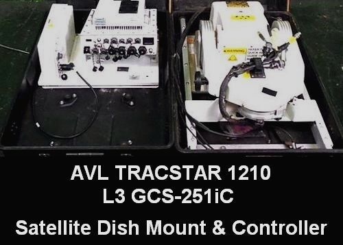 AvL Tracstar 1210 FlyAway Satellite Mount L3 GCS-251iC Modem XiCom XTPS-400-28D