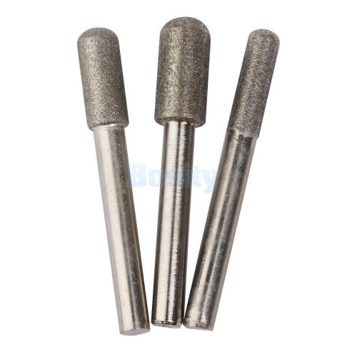 3x shank 6mm diamond coated a-shaped jewelry grinding burrs bits 6/8/10mm for sale
