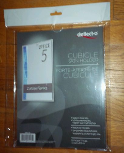 Deflect-O Cubicle Sign Holder - 588601RT Package of 6 New in unopened packages