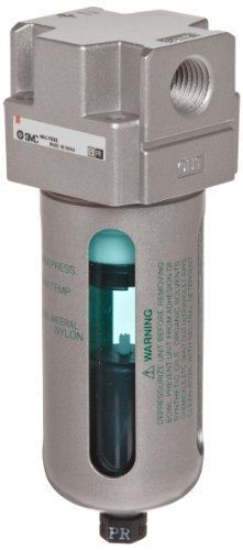 Smc af20-n02c-6cz compressed air filter, removes particulate, nylon bowl with for sale