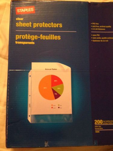 Staples Clear Sheet Protectors (170) Sheets)