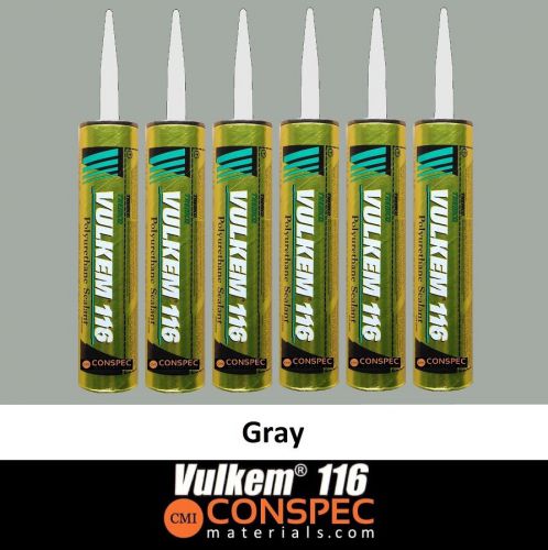 Tremco vulkem 116 gray polyurethane sealant - 10.1 oz cartridge 6 tubes for sale