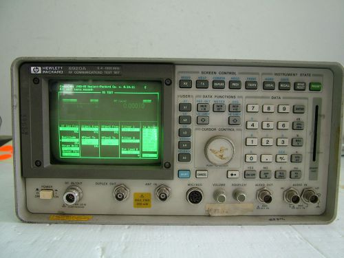 HP 8920A RF Communication test set 0.4 - 1000MHz with Spectrum and Tracking +Opt