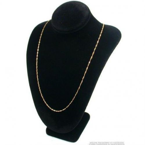 Black Velvet Necklace Bust Display 7 1/2&#034;