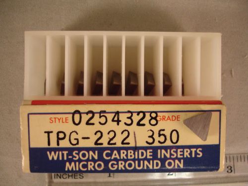 TPG 222 350 WIT-MATIC Ceramic  Inserts (10pcs) New&amp;Original