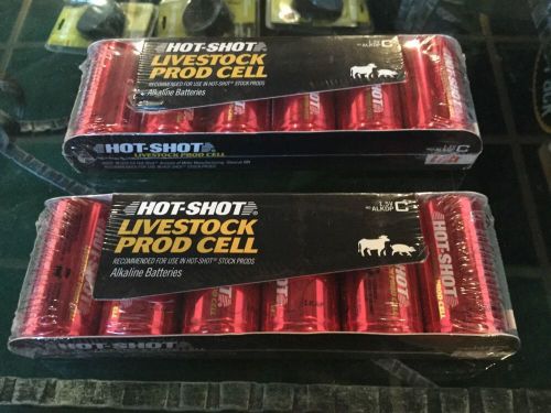 Hot Shot Livestock Prod C-Cell Batteries 12 NEW In Pack