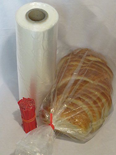SANROSE Plastic bread and Grocery Clear Bag on Roll 12x20 1 Roll/cs appx. 350...