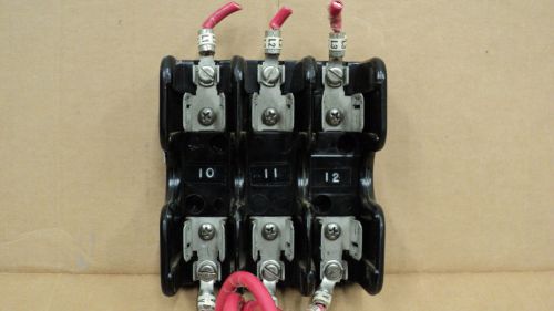 Buss 1b0015 fuse rack holder ib0015 250v 60a 10,000 rms for sale